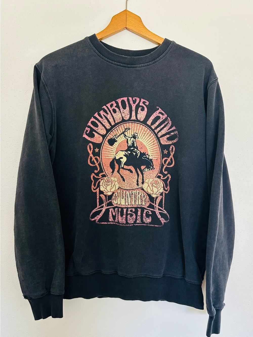 Altar'd State Cowboys & Country Music Sweatshirt Size M